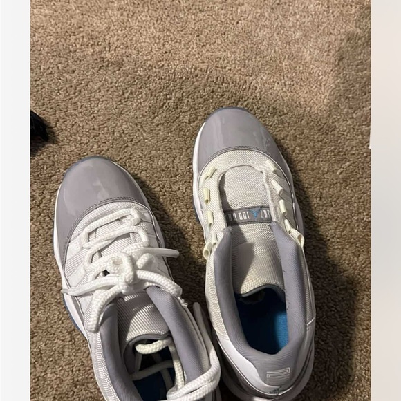 Jordan Kids White and Gray Sneakers
